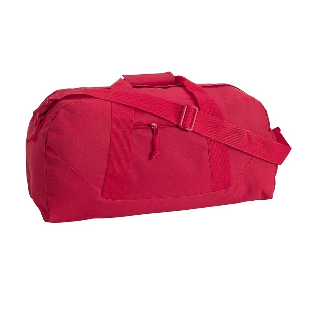 NWOT Red Large Square Duffel Bag